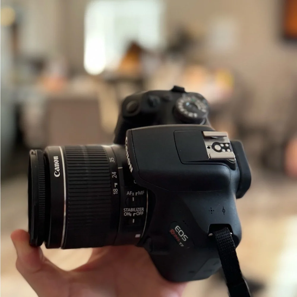 EOS Rebel T7 DSLR Video Camera with 18-55mm